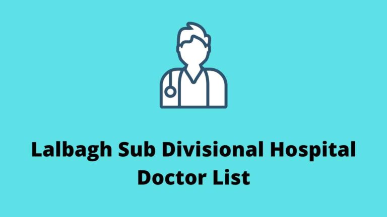 Lalbagh Sub Divisional Hospital Doctor List, Murshidabad