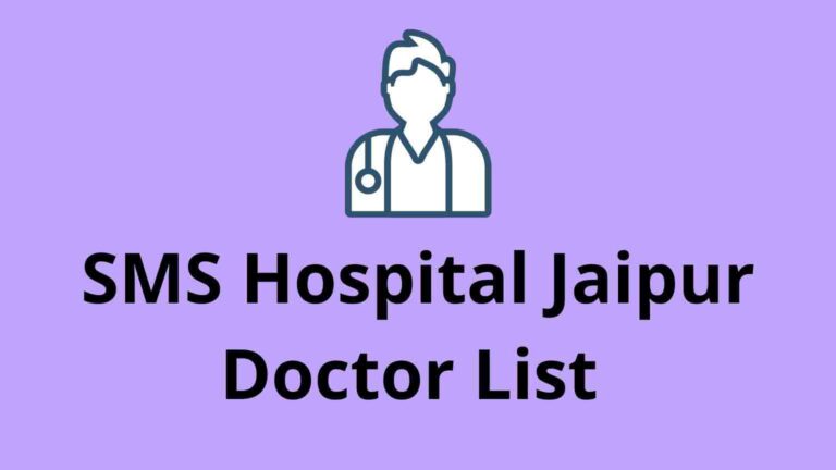 SMS Hospital Jaipur Doctor List