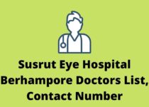 Susrut Eye Hospital Berhampore Doctors List, Contact Number