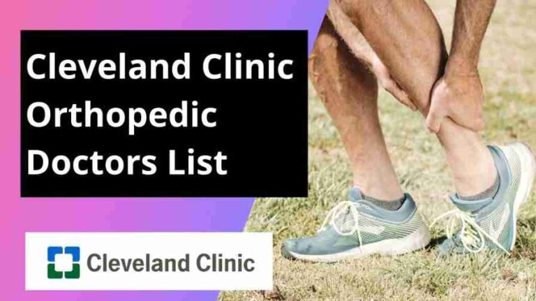Cleveland Clinic Orthopedic Doctors List