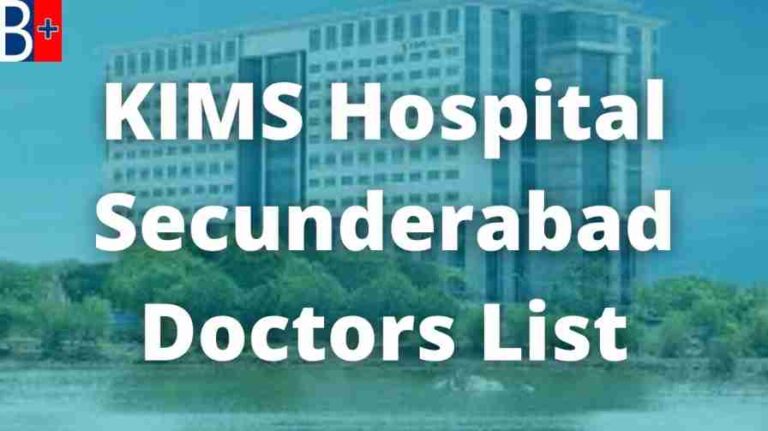 KIMS Hospital Secunderabad Doctors List