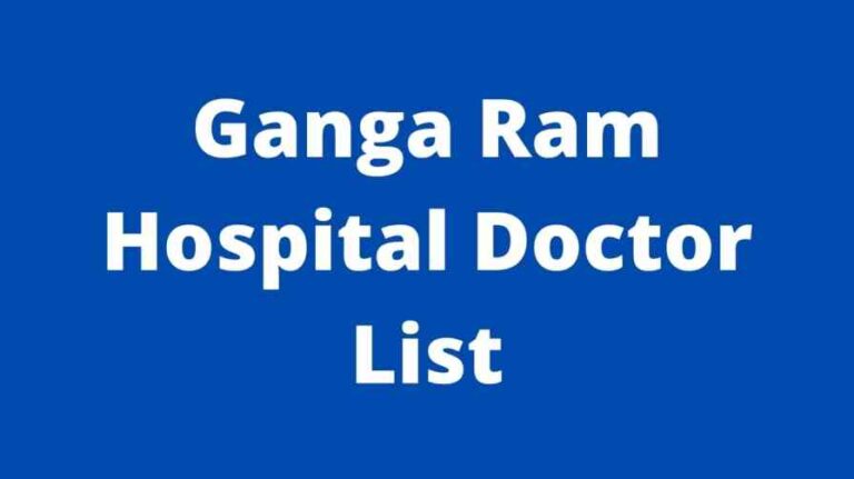Ganga Ram Hospital Doctor List