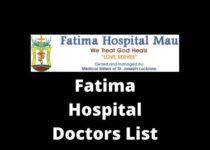 Fatima Hospital Doctors List, Address & Contact Number