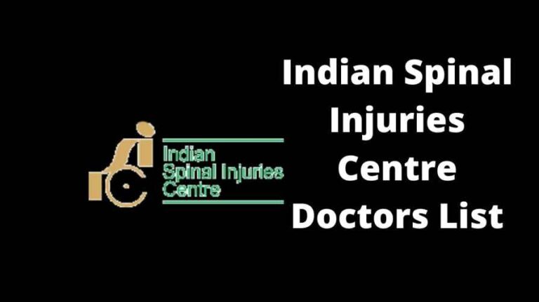 Indian Spinal Injuries Centre Doctors List