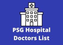 PSG Hospital Doctors List, Address & Contact Number