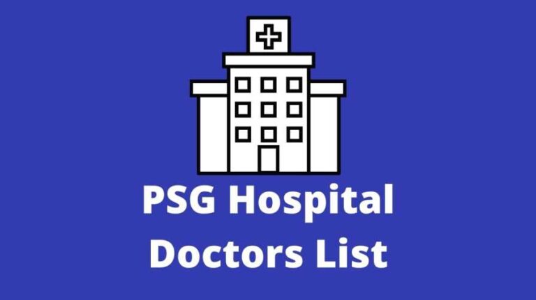 PSG Hospital Doctors List