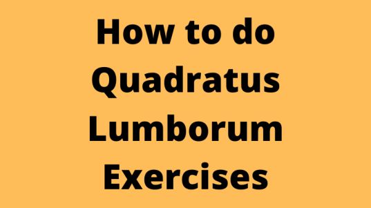 How to do Quadratus Lumborum Exercises