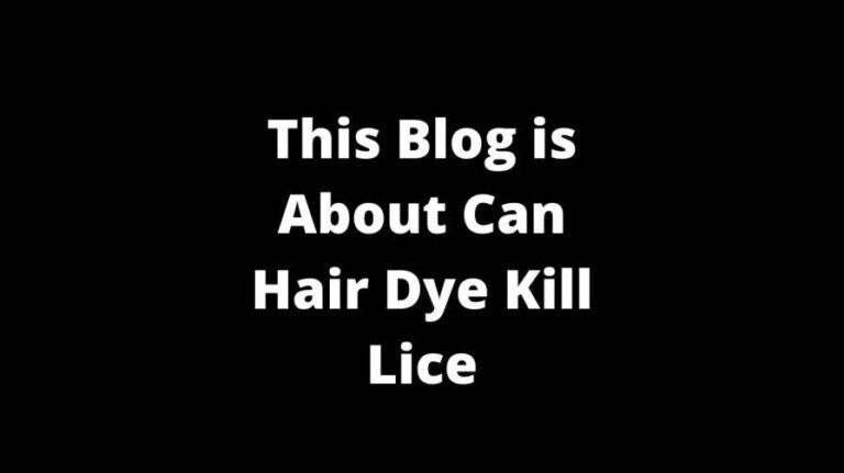 This Blog is About Can Hair Dye Kill Lice