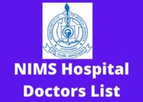 NIMS Hospital Doctors List, Address & Contact Number