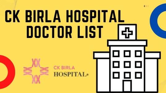 CK Birla Hospital Doctor List