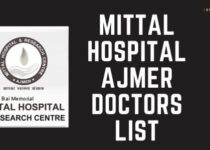 Mittal Hospital Ajmer Doctors List, Address, and Contact Number