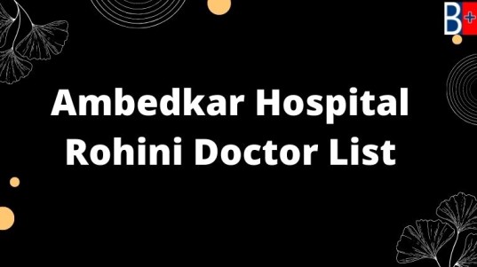 Ambedkar Hospital Rohini Doctor List