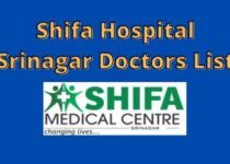 Shifa Hospital Srinagar Doctors List