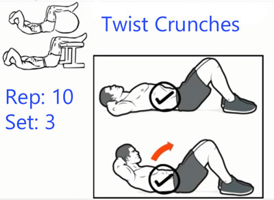 Twist Crunches