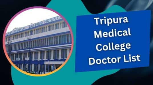 Tripura Medical College Doctor List